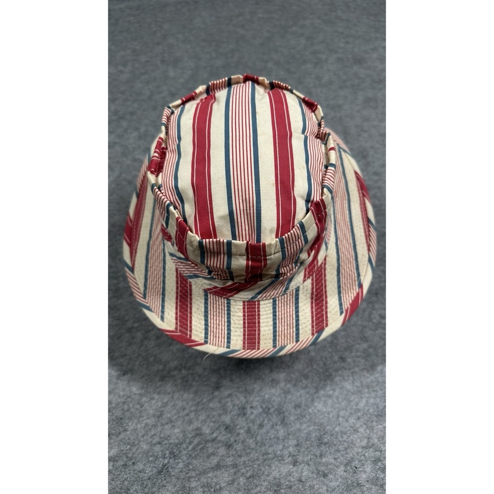 VTG 50s 60s Dorfman Pacific Boating Bucket Hat Striped Derby Cap 6 7/8 PAC ROLL